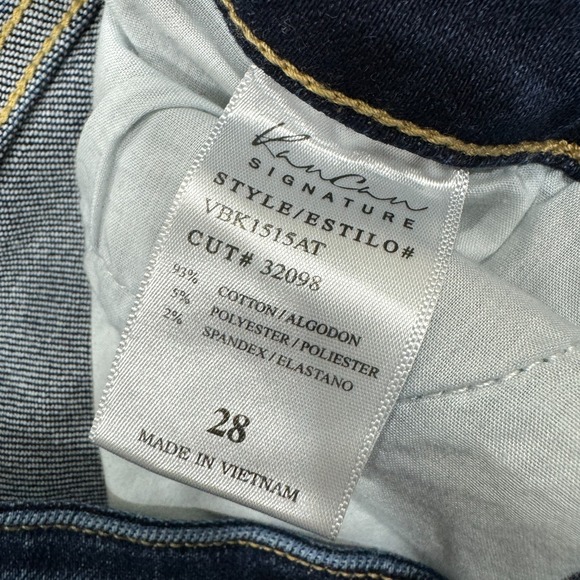 KanCan Jeans Womens 28 Blue Ankle Skinny Stretch Distressed Preppy City Casual - Picture 7 of 7